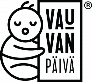 Vauvan päivä. Piirroskuva vauvasta.